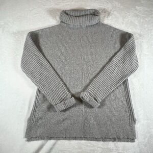 Olive+Oak Gray Womens Sweater Cowl Neck Size Medium Lightweight